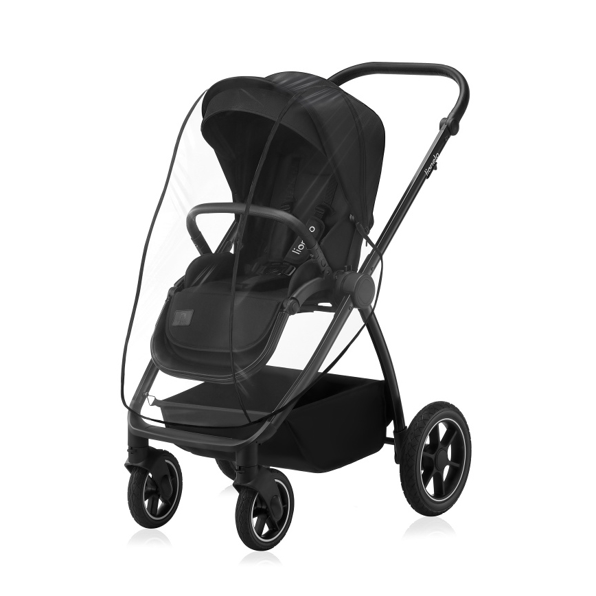 Lionelo - Kombi-Kinderwagen 3-in-1 MERIL Black Onyx