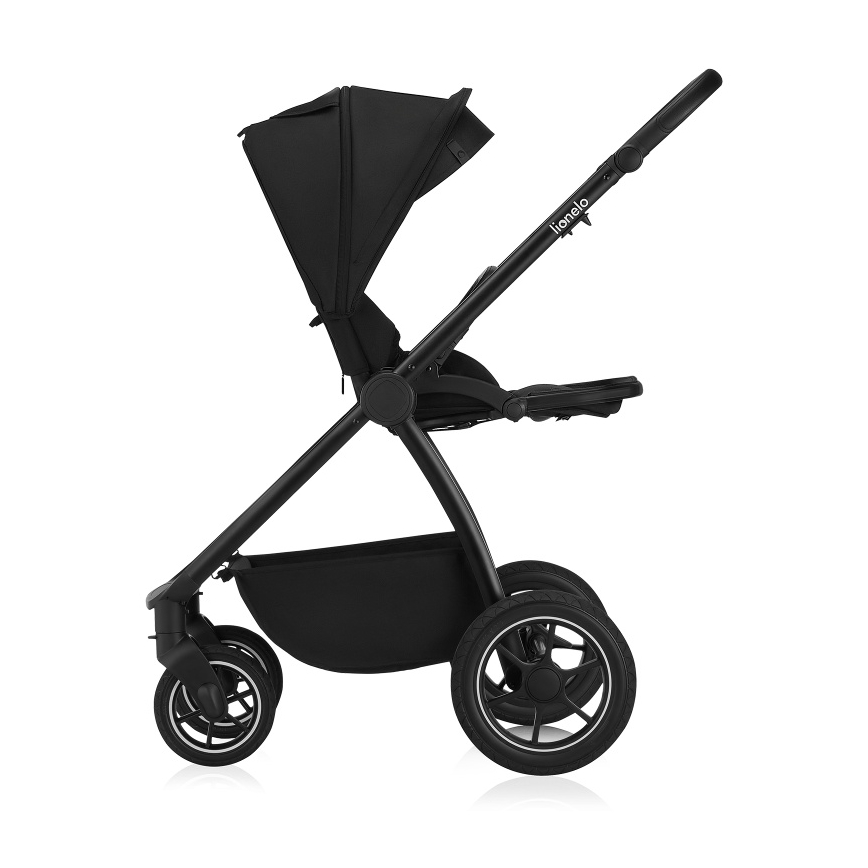 Lionelo - Kombi-Kinderwagen 3-in-1 MERIL Black Onyx