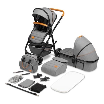 Lionelo - Kombikinderwagen 2-in-1 AMBER Grey Stone