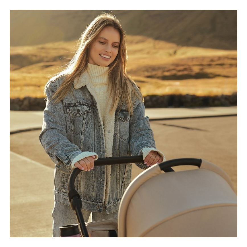 Lionelo - Kombikinderwagen 2-in-1 MERIL Beige Sand