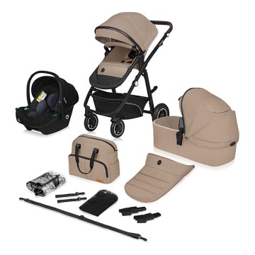 Lionelo - Kombikinderwagen 3-in-1 BIANKA Beige Sand