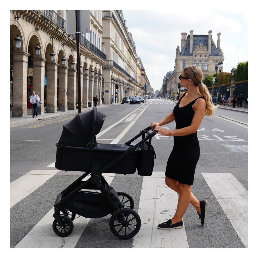 Lionelo - Kombikinderwagen 3-in-1 LAYLA Black Onyx