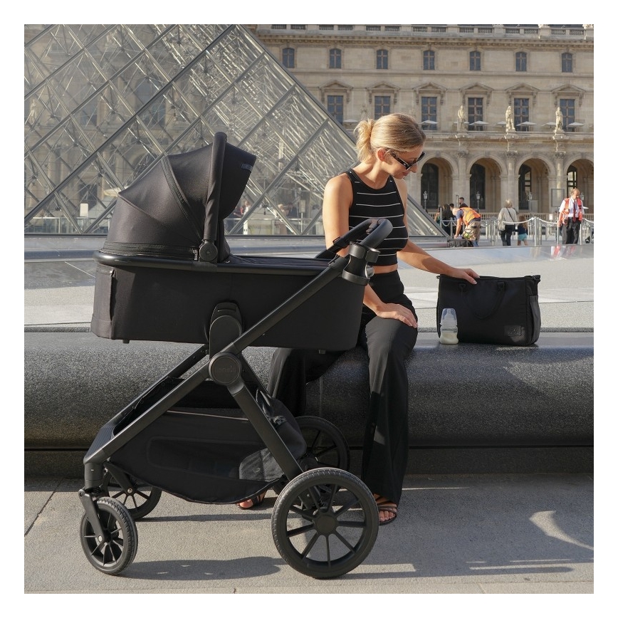 Lionelo - Kombikinderwagen 3-in-1 LAYLA Black Onyx