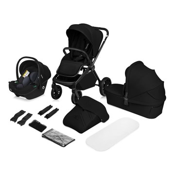 Lionelo - Kombikinderwagen 3-in-1 MIKA PLUS Black Onyx