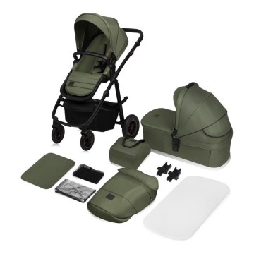 Lionelo - Kombinierter 2-in-1 Kinderwagen AMBER PLUS Green Forest