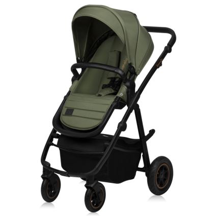 Lionelo - Kombinierter 2-in-1 Kinderwagen AMBER PLUS Green Forest