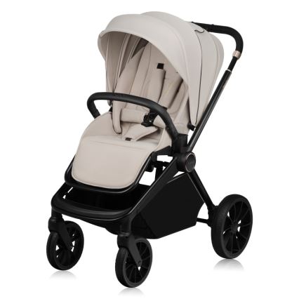 Lionelo - Kombinierter 2-in-1-Kinderwagen MIKA PLUS Beige Sand