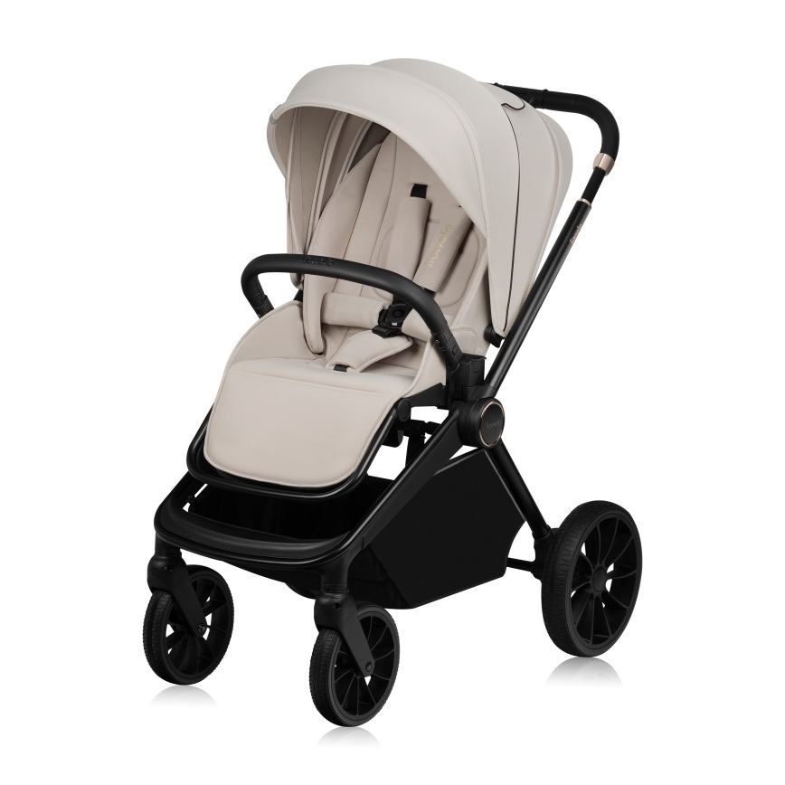 Lionelo - Kombinierter 2-in-1-Kinderwagen MIKA PLUS Beige Sand