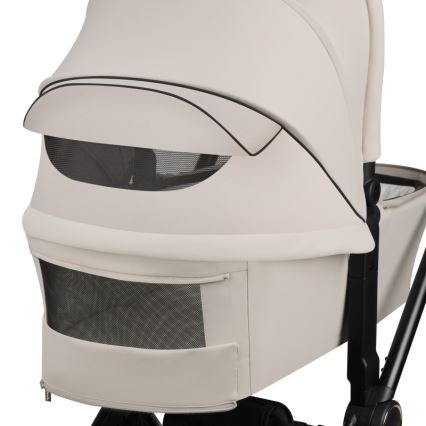 Lionelo - Kombinierter 2-in-1-Kinderwagen MIKA PLUS Beige Sand