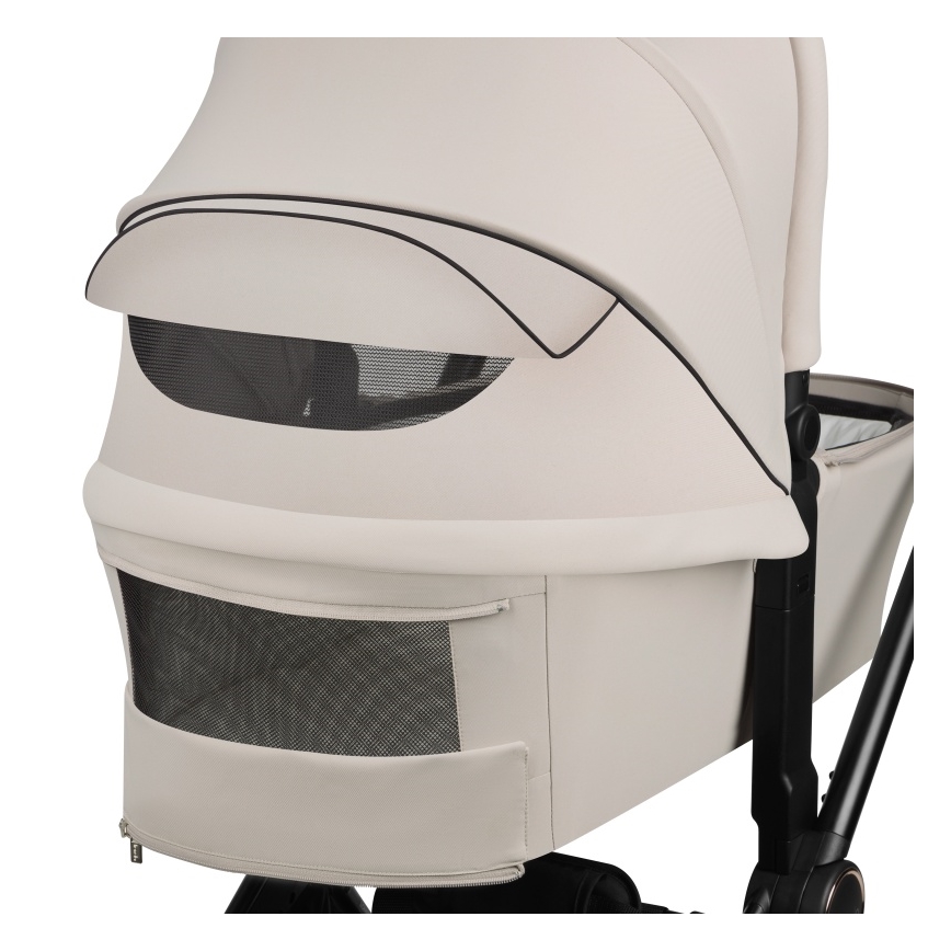 Lionelo - Kombinierter 2-in-1-Kinderwagen MIKA PLUS Beige Sand