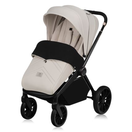 Lionelo - Kombinierter 2-in-1-Kinderwagen MIKA PLUS Beige Sand