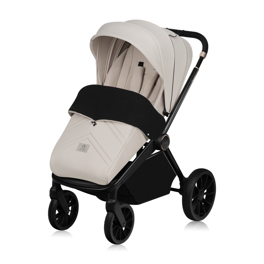 Lionelo - Kombinierter 2-in-1-Kinderwagen MIKA PLUS Beige Sand