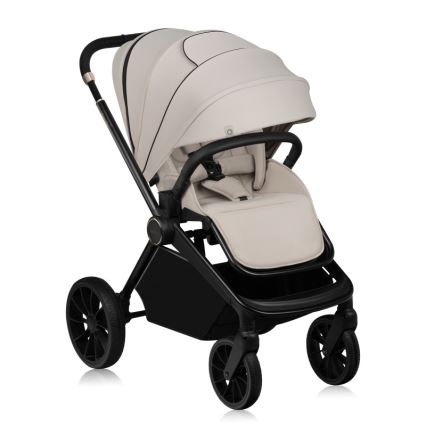Lionelo - Kombinierter 2-in-1-Kinderwagen MIKA PLUS Beige Sand