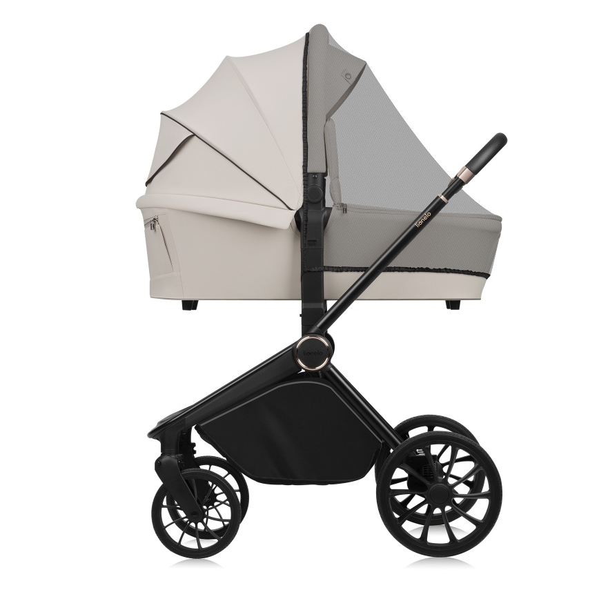 Lionelo - Kombinierter 2-in-1-Kinderwagen MIKA PLUS Beige Sand