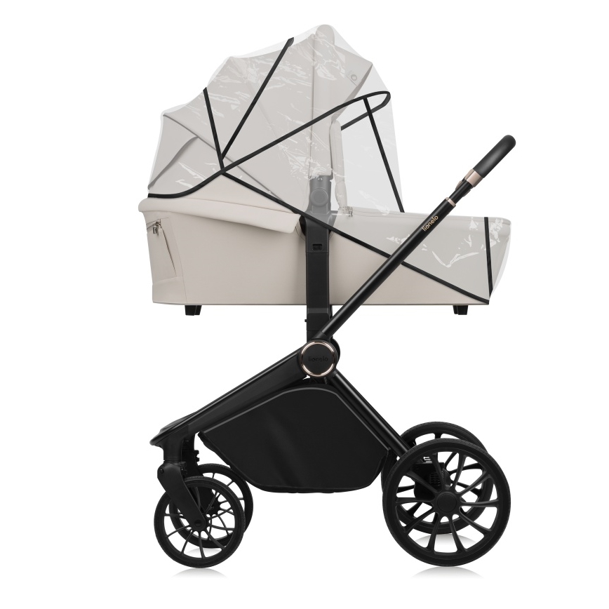 Lionelo - Kombinierter 2-in-1-Kinderwagen MIKA PLUS Beige Sand