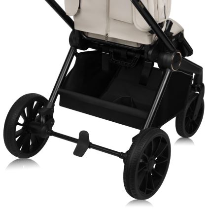 Lionelo - Kombinierter 2-in-1-Kinderwagen MIKA PLUS Beige Sand