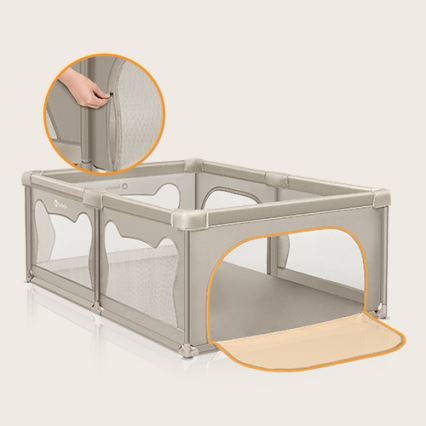 Lionelo - Laufgitter WILLOW Beige