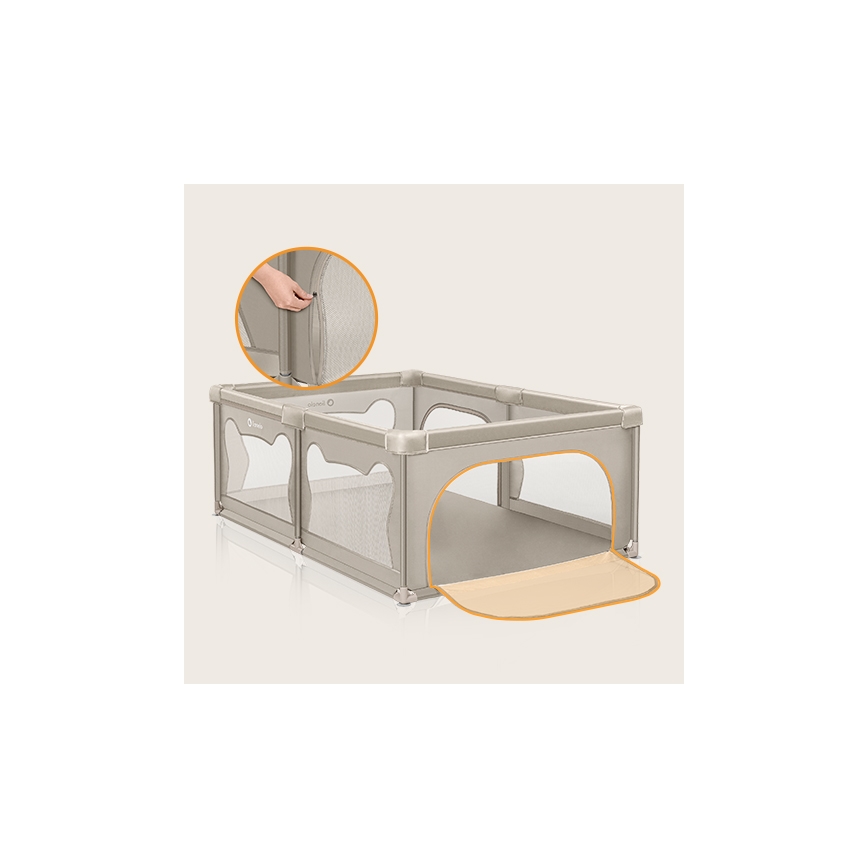 Lionelo - Laufgitter WILLOW Beige
