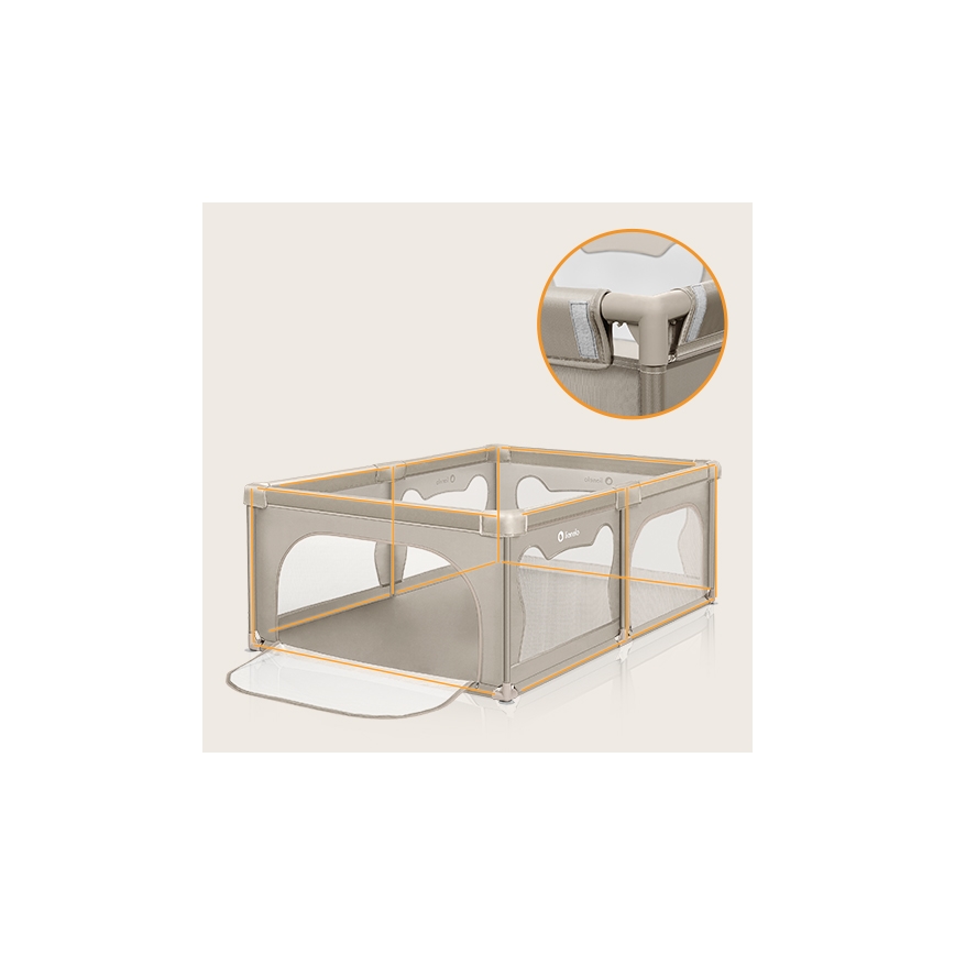Lionelo - Laufgitter WILLOW Beige