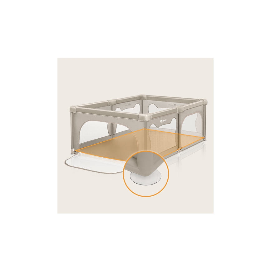 Lionelo - Laufgitter WILLOW Beige