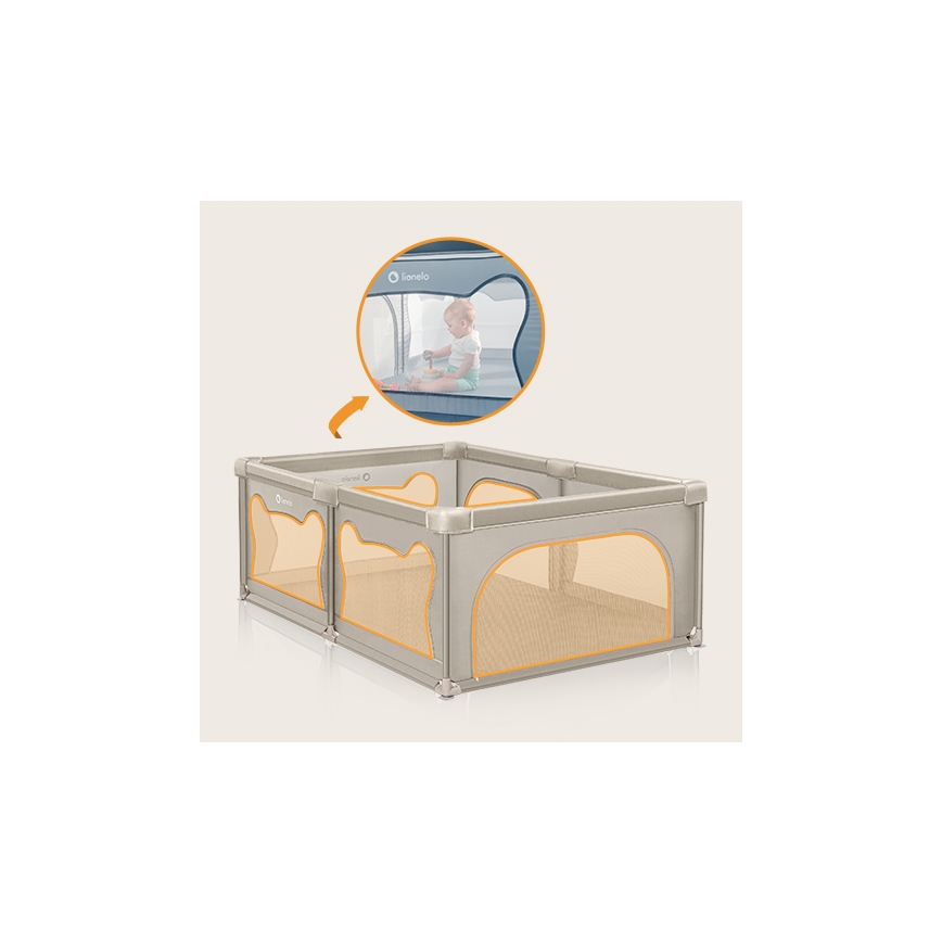 Lionelo - Laufgitter WILLOW Beige