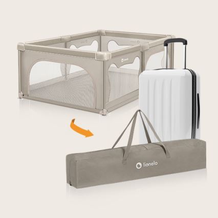 Lionelo - Laufgitter WILLOW Beige