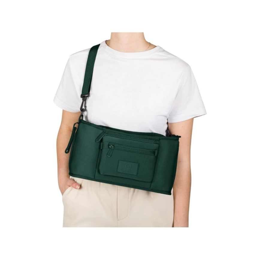 Lionelo - Organizer für Kinderwagen LITTLE CUBE Green Forest