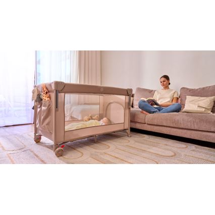 Lionelo - Reisebett 3-in-1 ELLEN Sandbeige