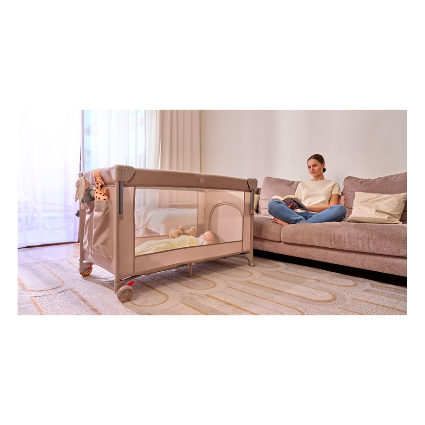 Lionelo - Reisebett 3-in-1 ELLEN Sandbeige