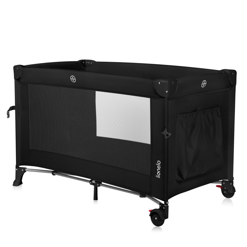 Lionelo - Reisebett 3-in-1 ELLEN Schwarz-Carbon