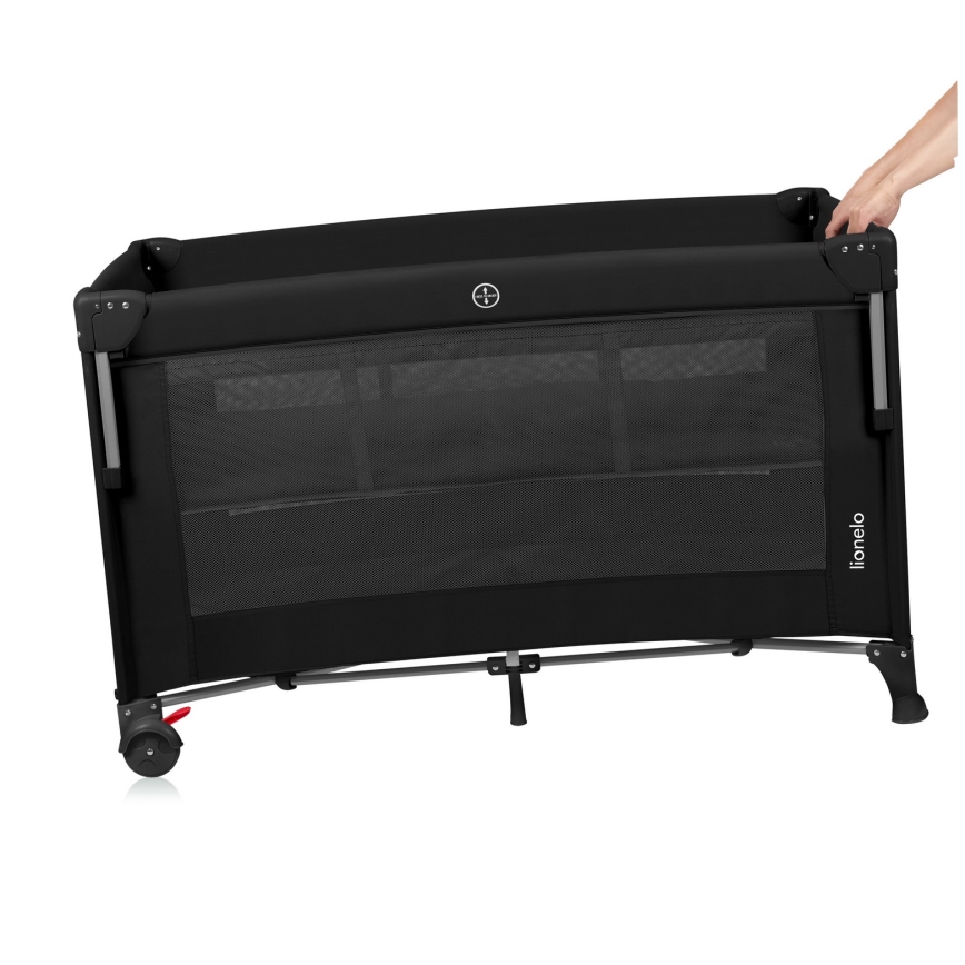Lionelo - Reisebett 3-in-1 ELLEN Schwarz-Carbon