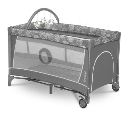 Lionelo - Reisebett FLOWER Grey Stone