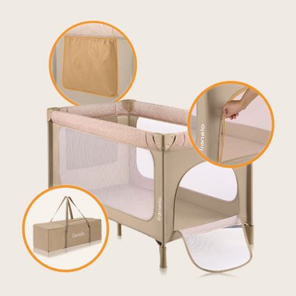 Lionelo - Reisebett JASMIN EASY FOLD Beige Sand