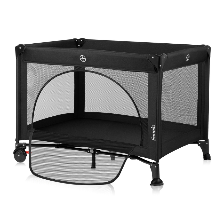 Lionelo - Reisebett LAURA Black Carbon