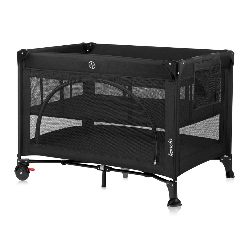 Lionelo - Reisebett LAURA Black Carbon