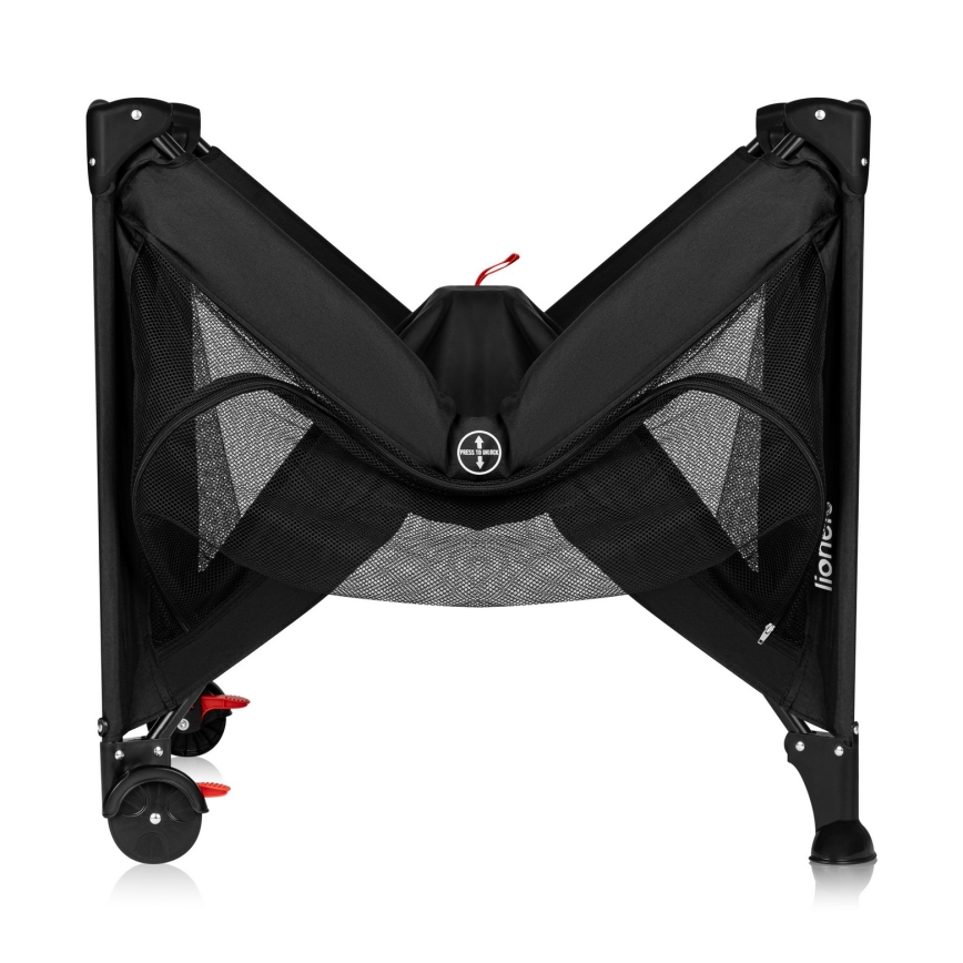 Lionelo - Reisebett LAURA Black Carbon
