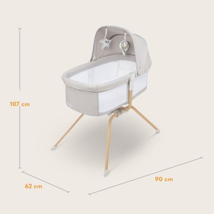 Lionelo - Reisebett MALIN EVO Beige Natural