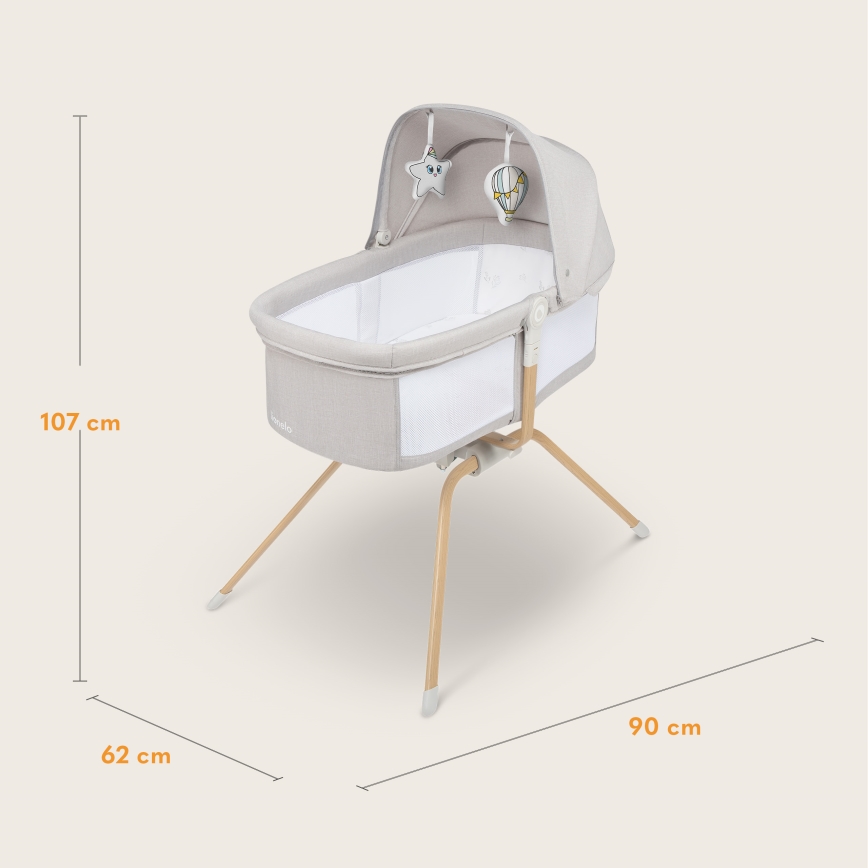 Lionelo - Reisebett MALIN EVO Beige Natural