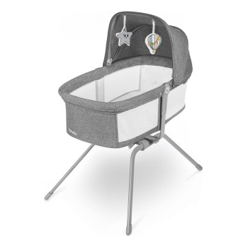 Lionelo - Reisebett MALIN Stone-Grau