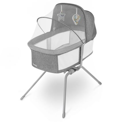 Lionelo - Reisebett MALIN Stone-Grau