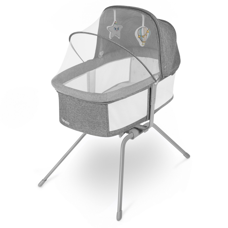 Lionelo - Reisebett MALIN Stone-Grau