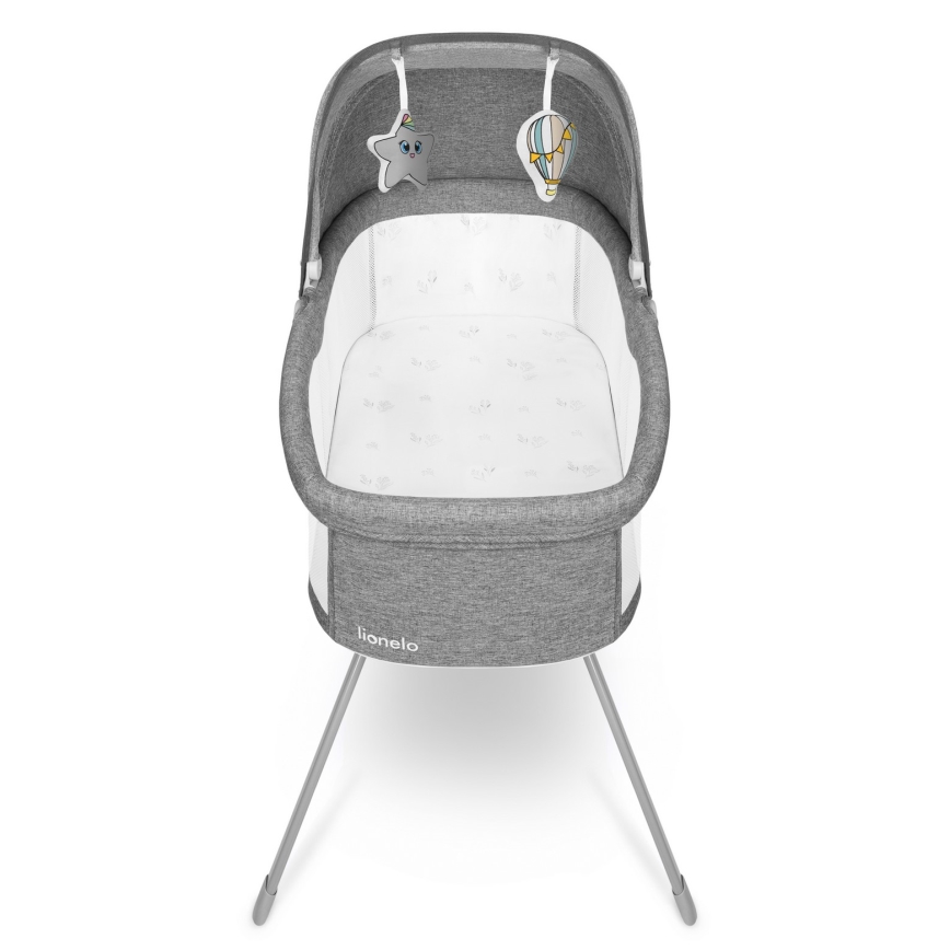Lionelo - Reisebett MALIN Stone-Grau