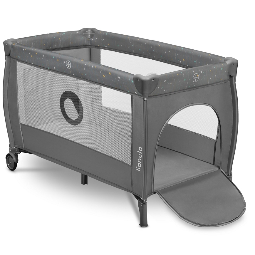 Lionelo - Reisebett STEFI PLUS Grau Multicolor