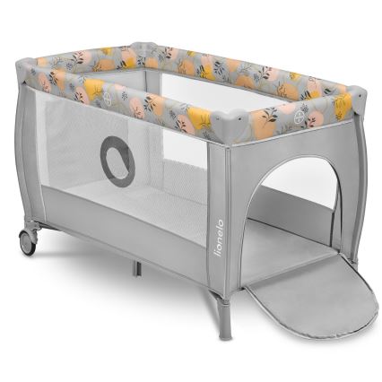 Lionelo - Reisebett STEFI PLUS Pink/Gelb