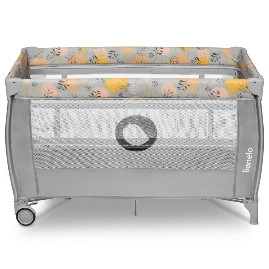 Lionelo - Reisebett STEFI PLUS Pink/Gelb