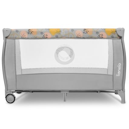 Lionelo - Reisebett STEFI PLUS Pink/Gelb