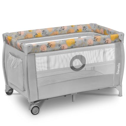 Lionelo - Reisebett STEFI PLUS Pink/Gelb