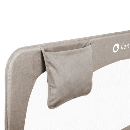 Lionelo - Sicherheitsgitter fürs Bett HANNA Beige Melange