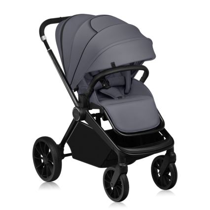 Lionelo - Sport-Kinderwagen MIKA PLUS Grey Stone