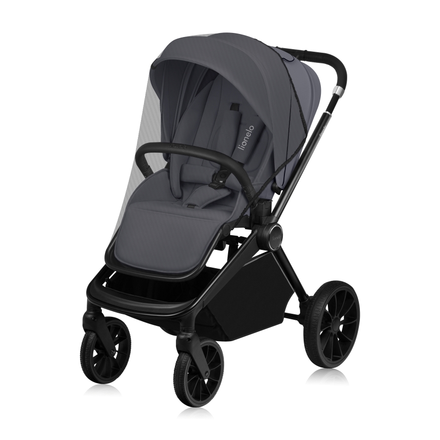 Lionelo - Sport-Kinderwagen MIKA PLUS Grey Stone